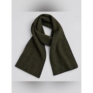 Vintage Woolrich Wool Scarf Quiet Luxury Old Money Minimalist Green